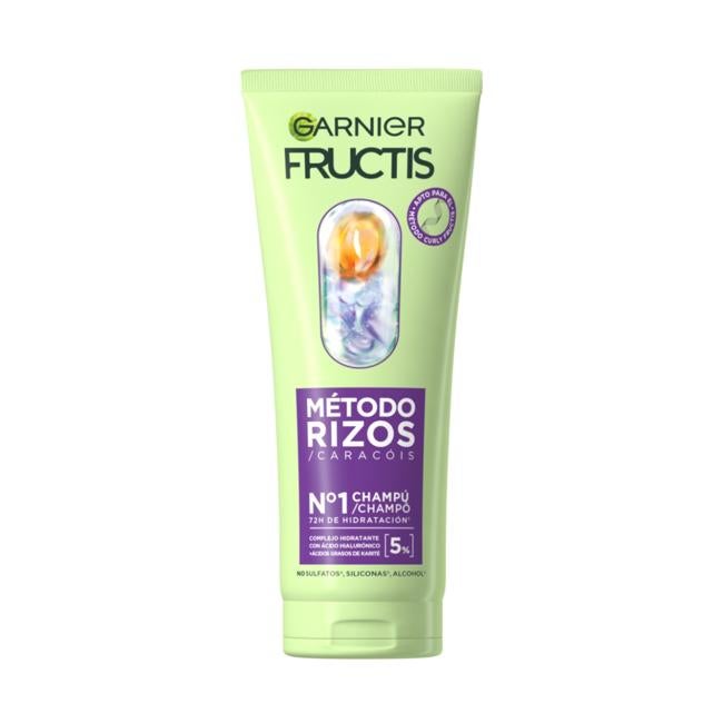 Champú Método Fructis Rizos Garnier.